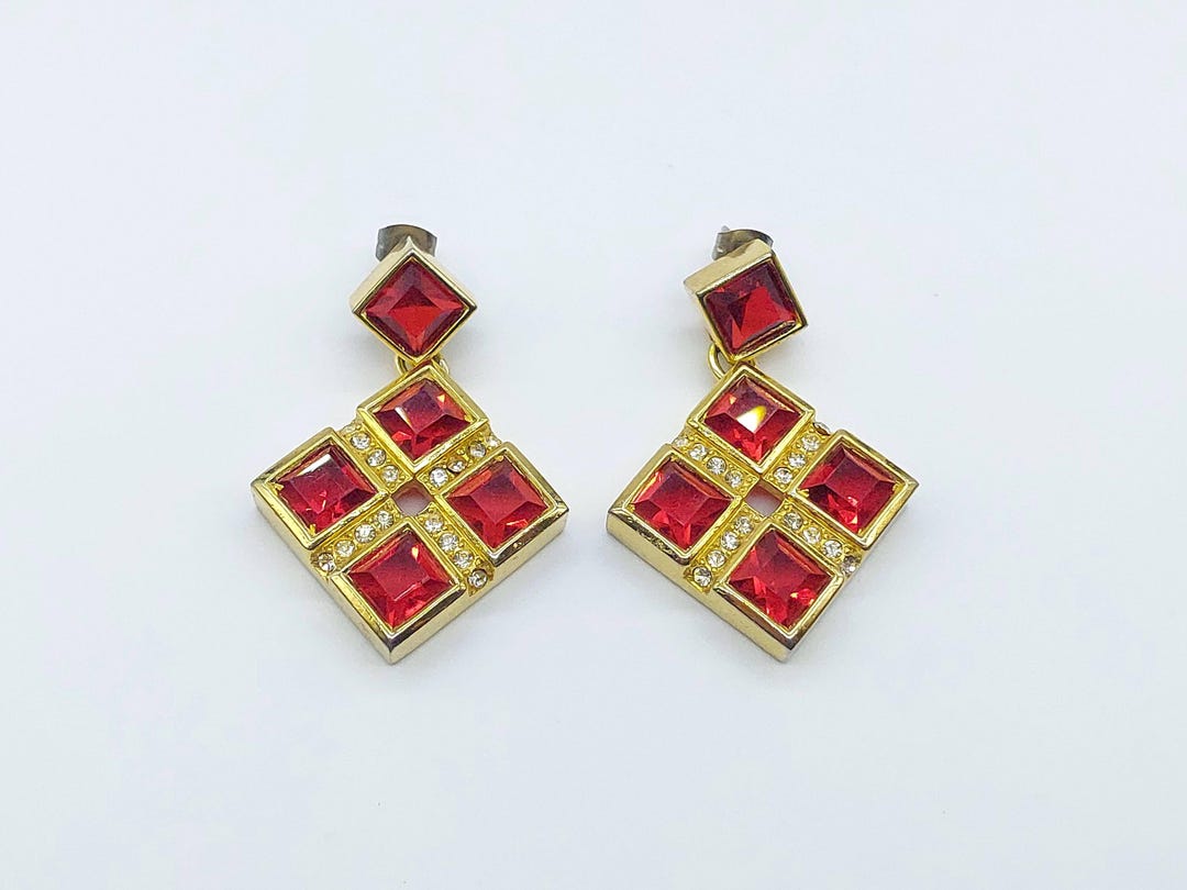 Sphinx Earrings - Emerald