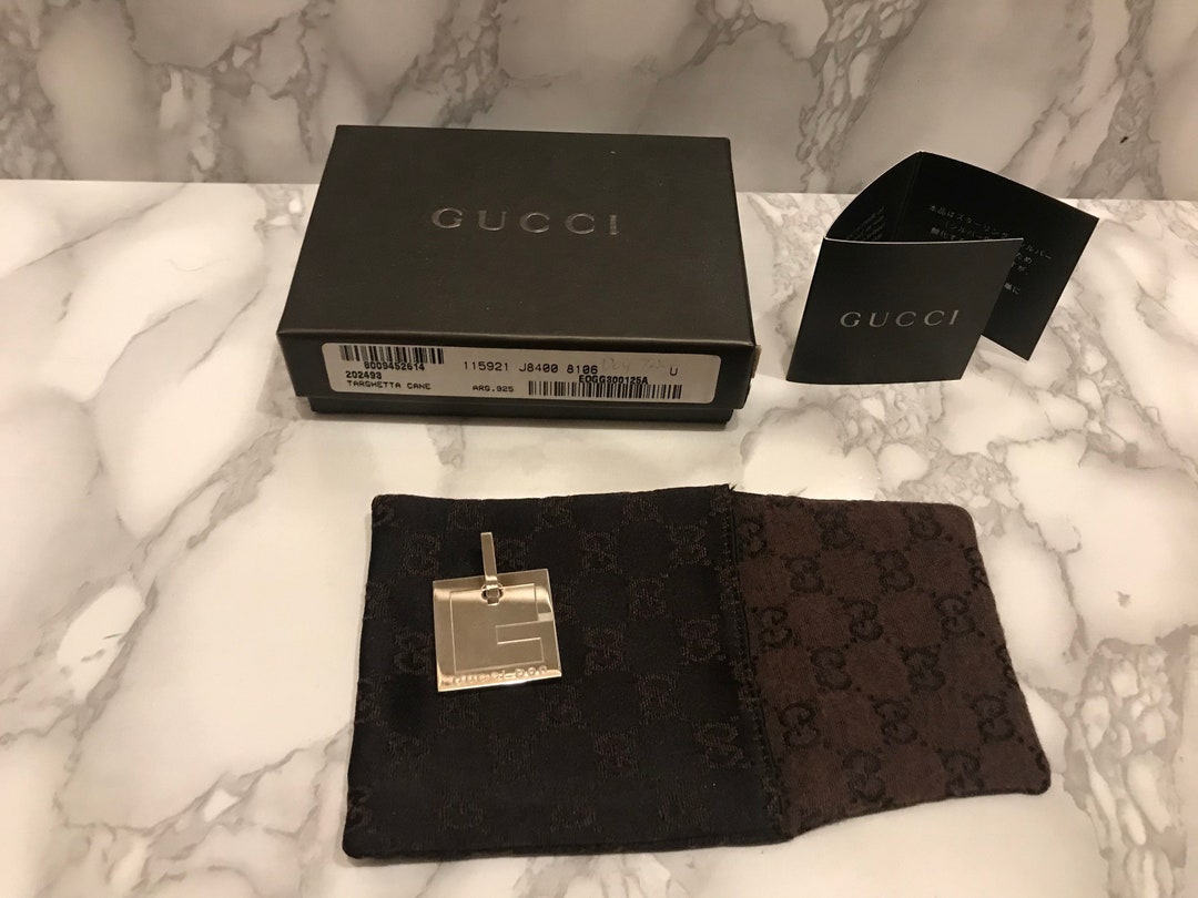 Gucci Dog Tag, Gucci Dog, Dog Tag, 925 Silver, Pet Tags, Gucci Dog Tag