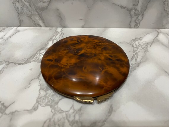 Gucci Compact Case With Mirror Faux Tortoise Shell Enamel Etsy Gucci Compact Case With Mirror Faux Tortoise Shell Enamel Etsy