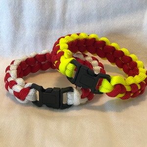 Softball/baseball Stitch Paracord Bracelet - Etsy
