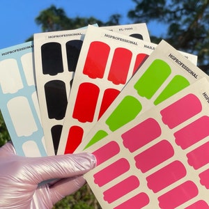 FL-7000 Stickers Wraps ( Long Nails )