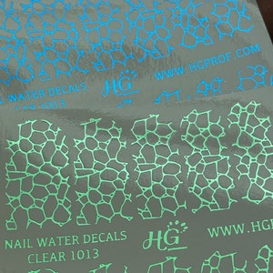1013 FOIL Water Decals