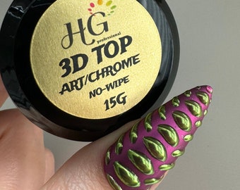 Top Coat 3D sem limpeza (Arte/Cromo)