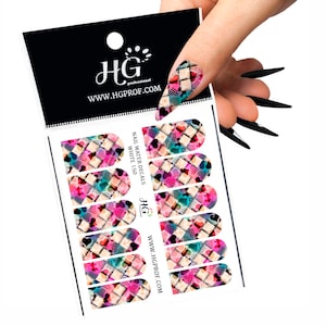 WHITE_150 / water decals / nail decals / nail slider / nail decal / nail sticker / nail stickers / winter nails / nails decals / nails decal
