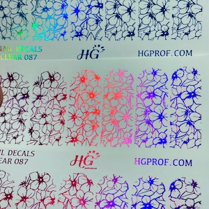 087 FOIL Water Decals