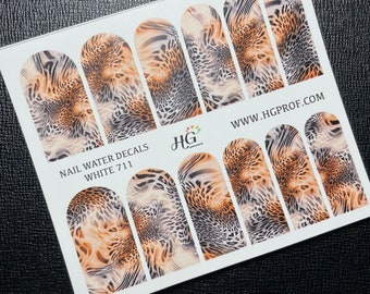 711 Water Decals, Animal Print, Leo Print, Leopard Print.