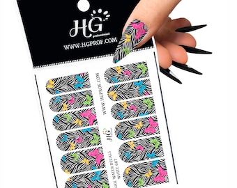 687 Water Decals, Animal Print, Butterfly, Butterflies.