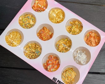 Foliowe zdobienie paznokci (12 kolorów)