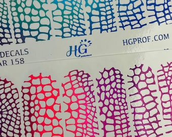 158 FOIL Water Decals