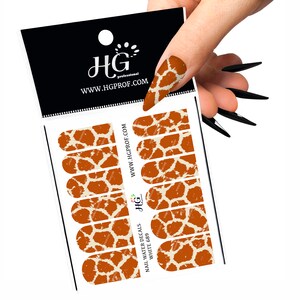 689 Water Decals, Animal Print, Giraffe Print.