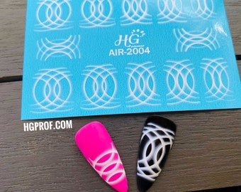 3.5*2.6 inches, HG-2004 AIRBRUSH Water Decals