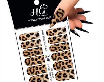 015 Water Decals, Animal Print, Leo Print, Leopard Print.