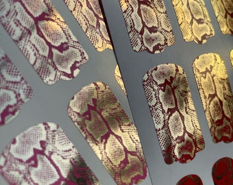 FL-7002 FOIL Stickers Wraps ( Long Nails )