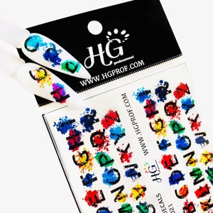 021 Water Decals, Alphabet.