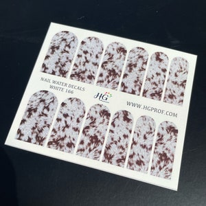 166 Water Decals, Animal Print.
