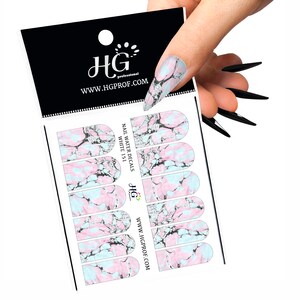 WHITE_151 / water decals / nail decals / nail slider / nail decal / nail sticker / nail stickers / winter nails / nails decals / nails decal
