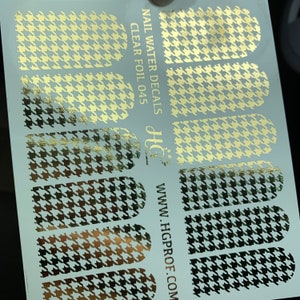 045 FOIL Water Decals