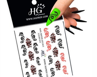 Dragons Water Decals