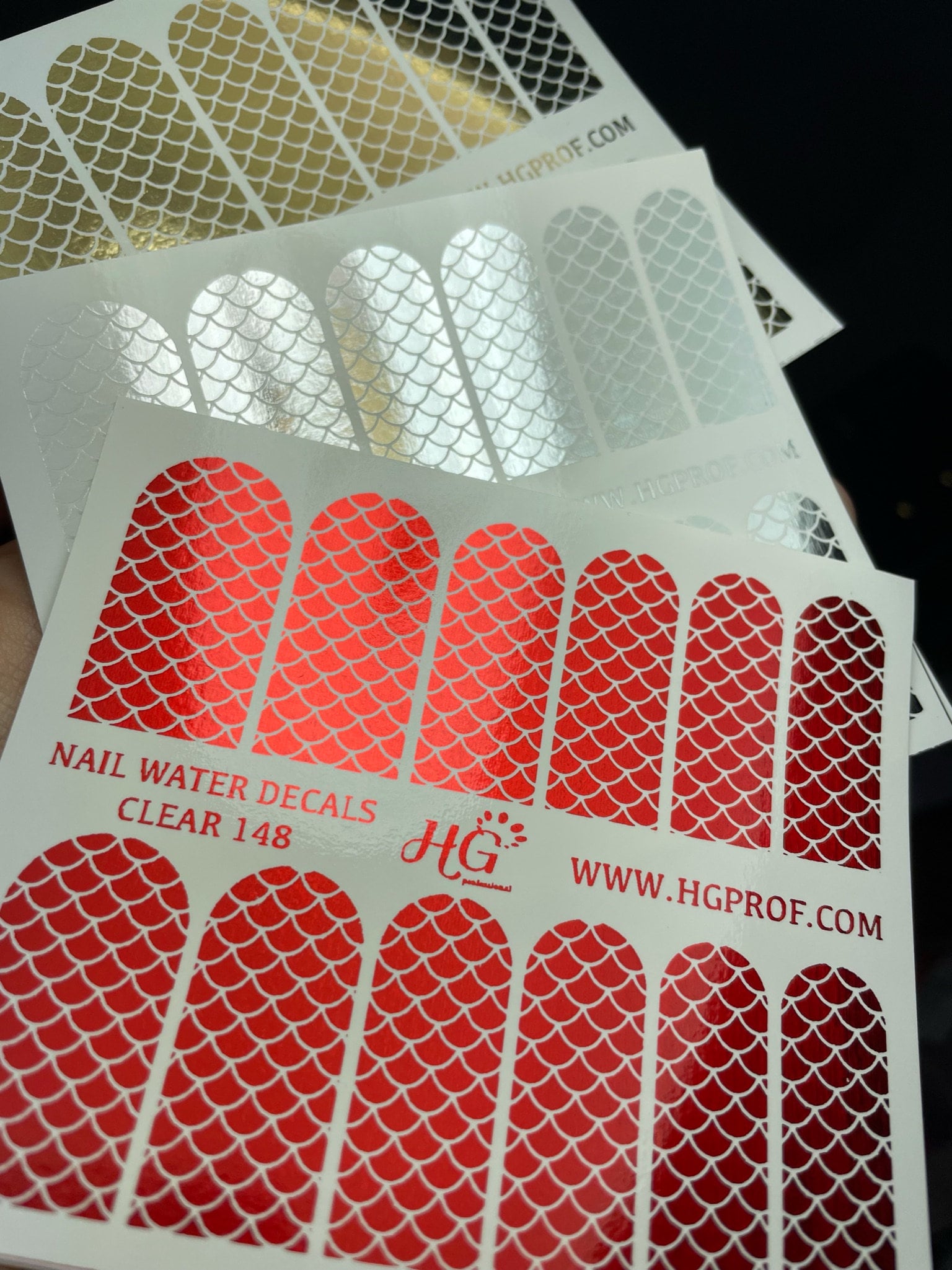 148 FOIL Water Decals
