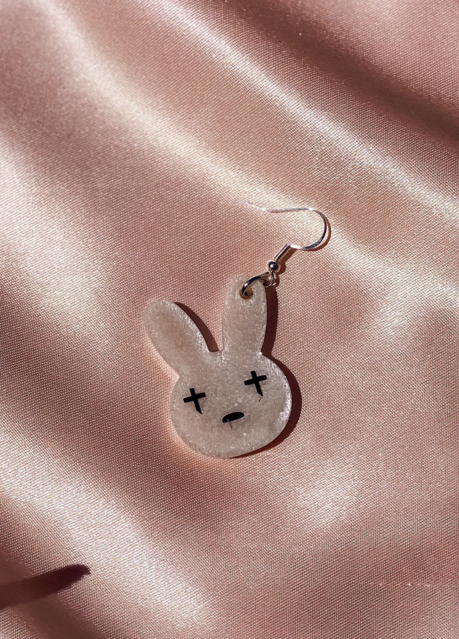 OUSIO Easter Bunny Earrings - Acrylic Dangle Jewelry With Basket & Eggs, Spring Festival Gift For Women - View #10