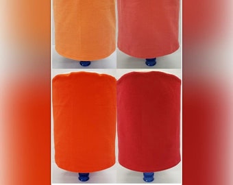 Orange or Red 5 Gallon Water Bottle Cover Flannel K2