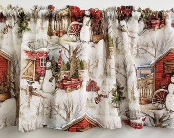 Christmas Curtains Etsy