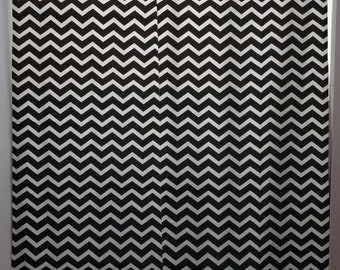 Black & White Chevron Shower Curtain