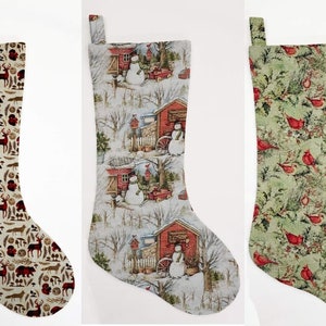 Holiday Christmas Stocking (7 Patterns Available)