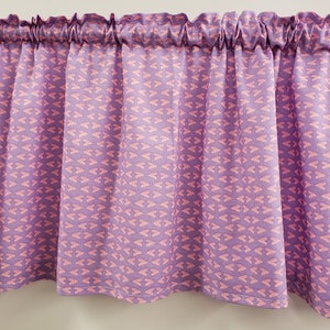 Purple & Pink Hearts Valances (Set of 2) K4