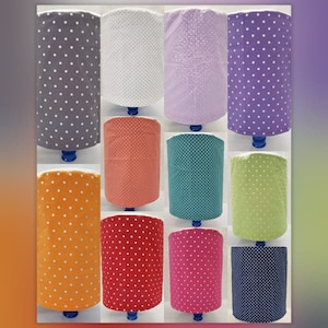 Silver Polka Dots 5 Gallon Water Bottle Cover K1