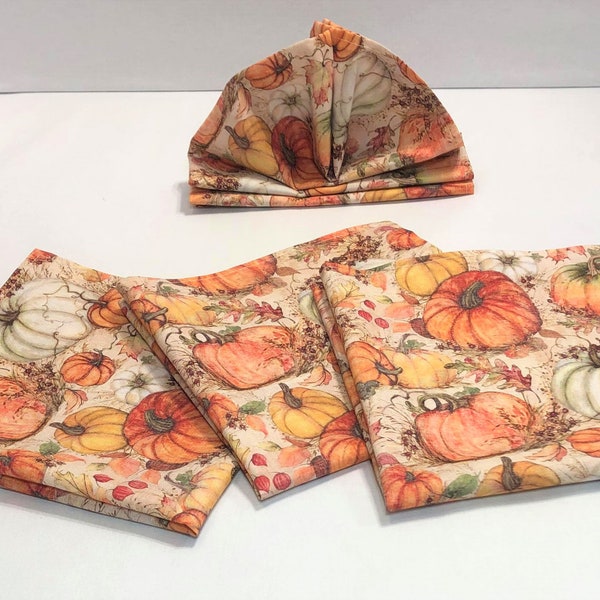 Fall Foliage Splendor Cloth Napkin Set of 4