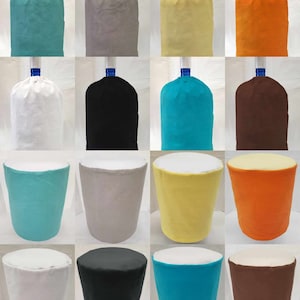 Water Bottle Cover 3 or 5 Gallon Solid Color Flannel