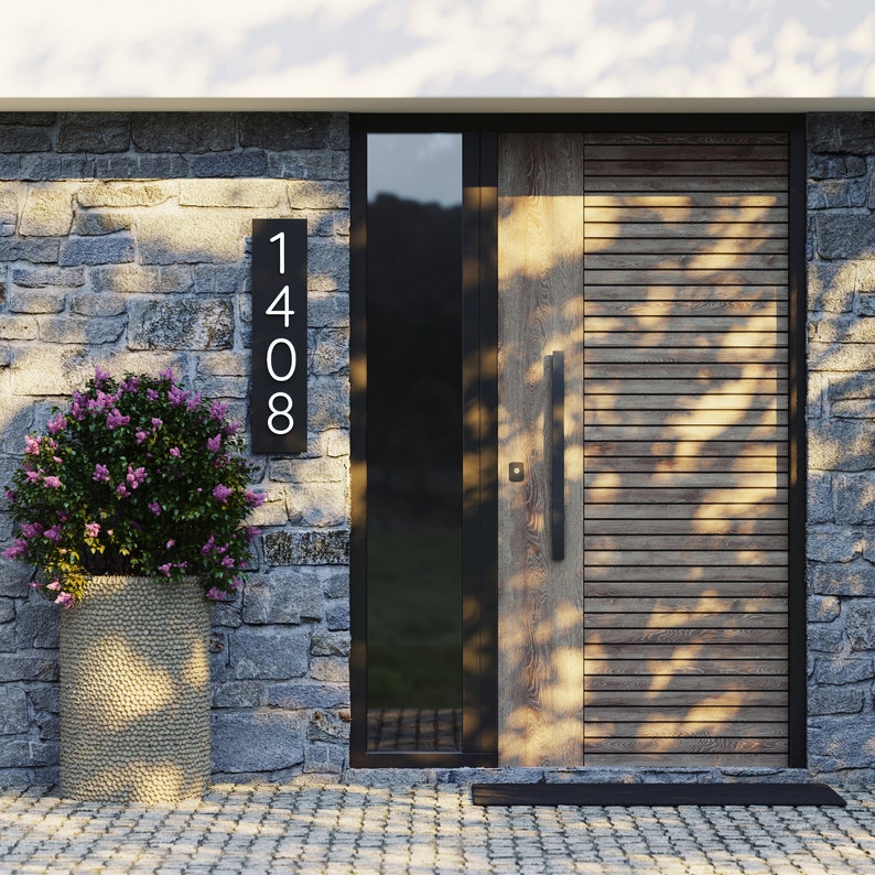 House Numbers Vertical and Horizontal Mode Modern House Etsy Canada