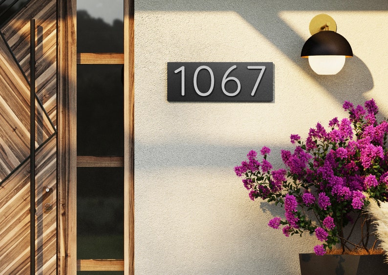 House Numbers Vertical and Horizontal Mode Modern House Etsy Canada