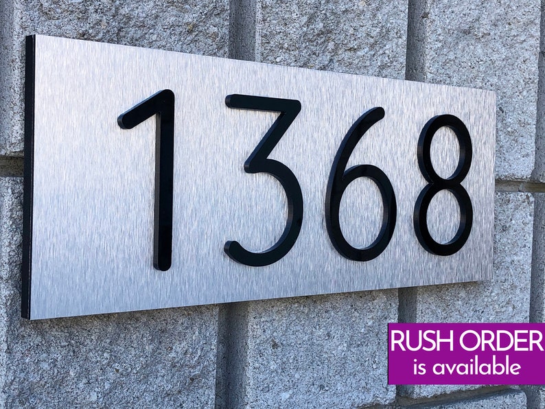 House Numbers Vertical and Horizontal Mode Modern House Etsy Canada