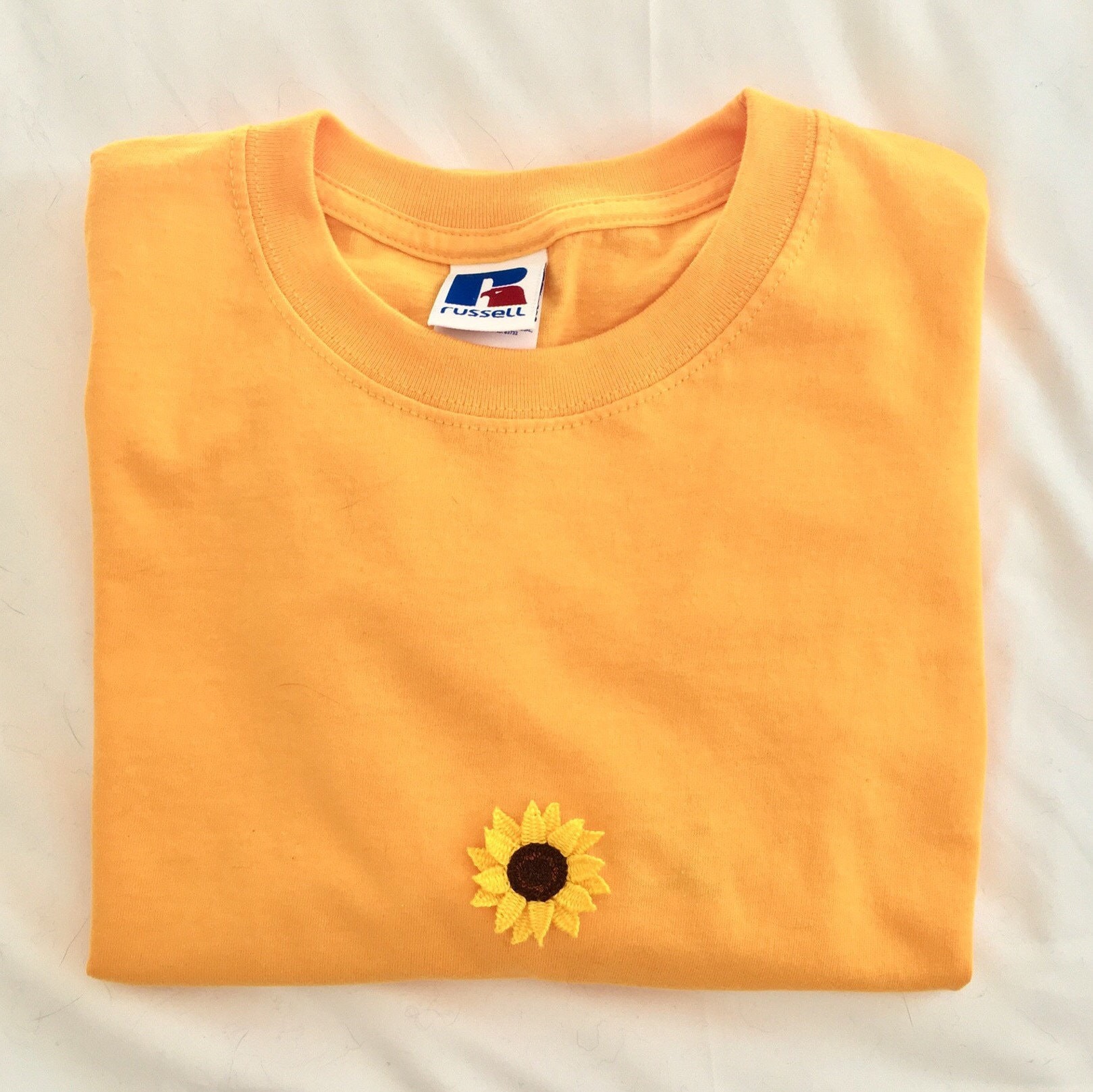 Embroidered sunflower shirt Clearance