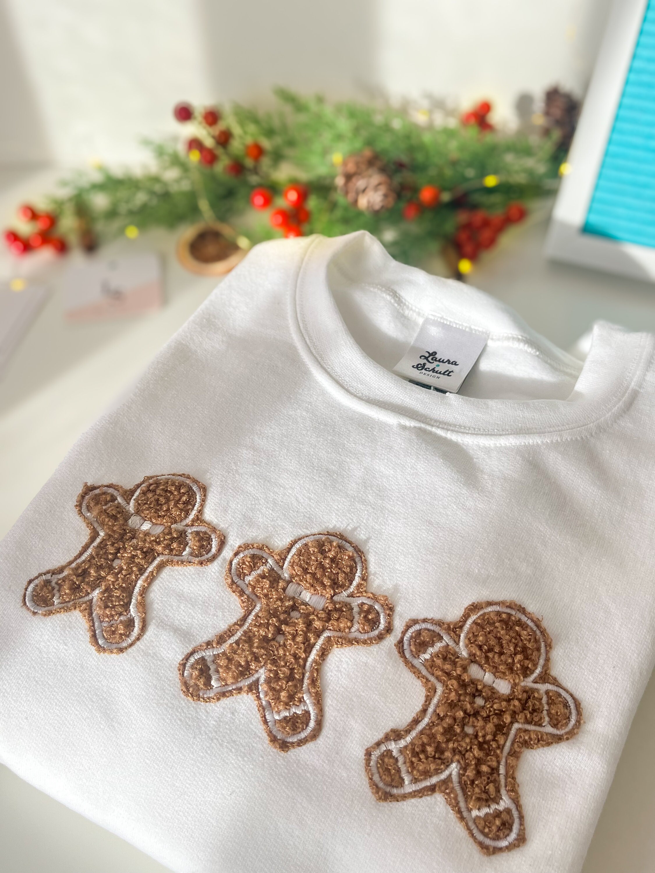 Candy Cane Christmas Needles & Gingerbread Man Knit Sweater main image 0