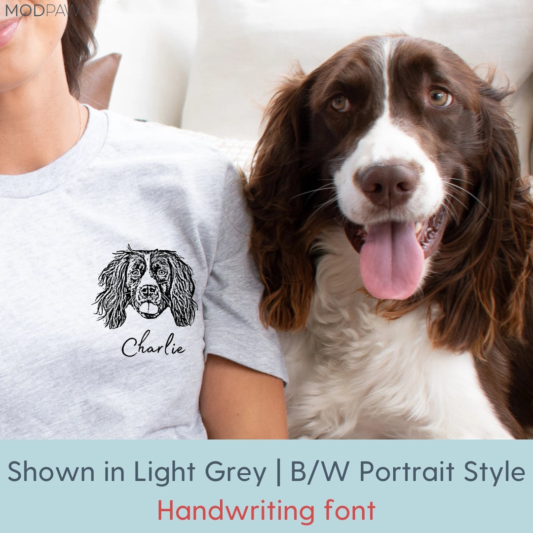 Custom Pet Shirt Pet Photo Name Custom Dog Shirt Personalized Dog Shirt