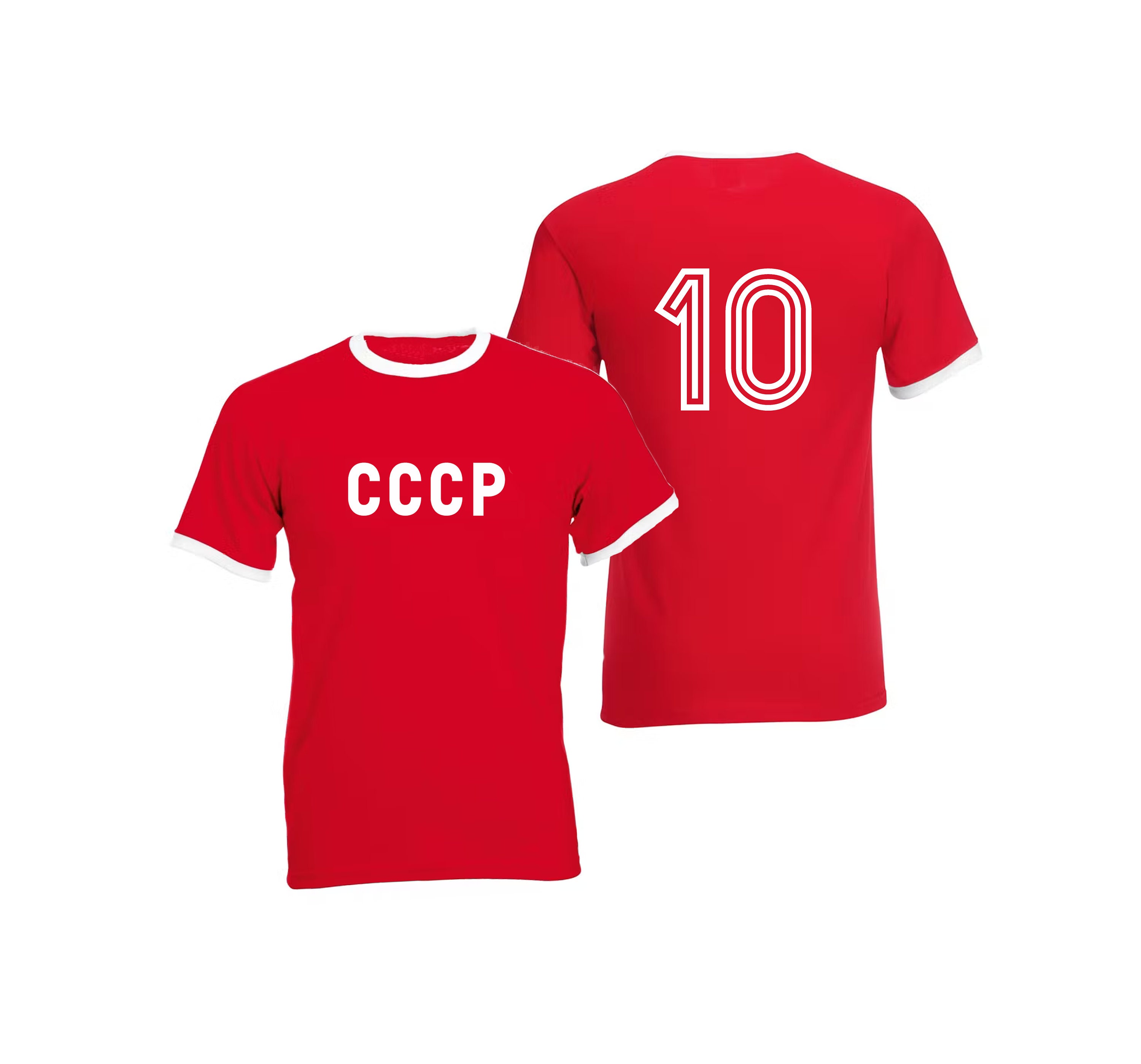 Trump 45 Team CCCP Soviet Russia Hockey Jerseys Red Top Sewn 