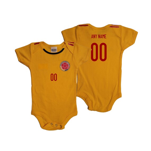 Kolumbien Inspiriert Fussball Baby Trikot Body Etsy
