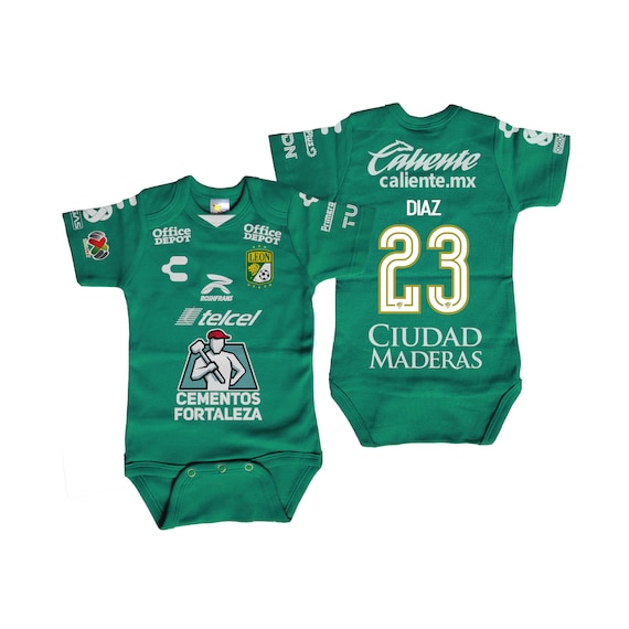 Club Leon Inspired Soccer Baby Jersey Bodysuit Etsy New Zealand