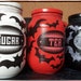 Set of Three Gothic Bat Kitchen Storage Jars
