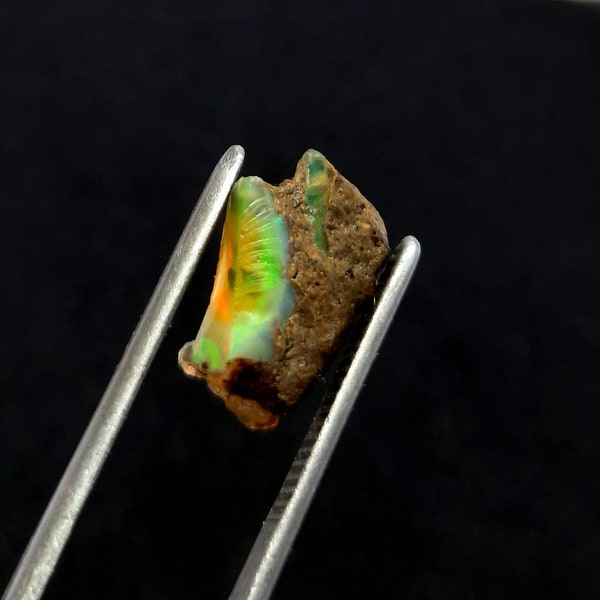Natural Ethiopian Opal Rough Loose Gemstone, AAA Quality Ethiopian Opal Gemstone, For jewelry, 15x10x3mm