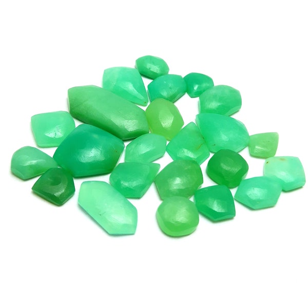 Natural Chrysoprase Mate Finish Mix Shape Loose Gemstone, Top Quality Chrysoprase Gemstone, For Jewelry, 8x9 to 11x24 mm M-13667