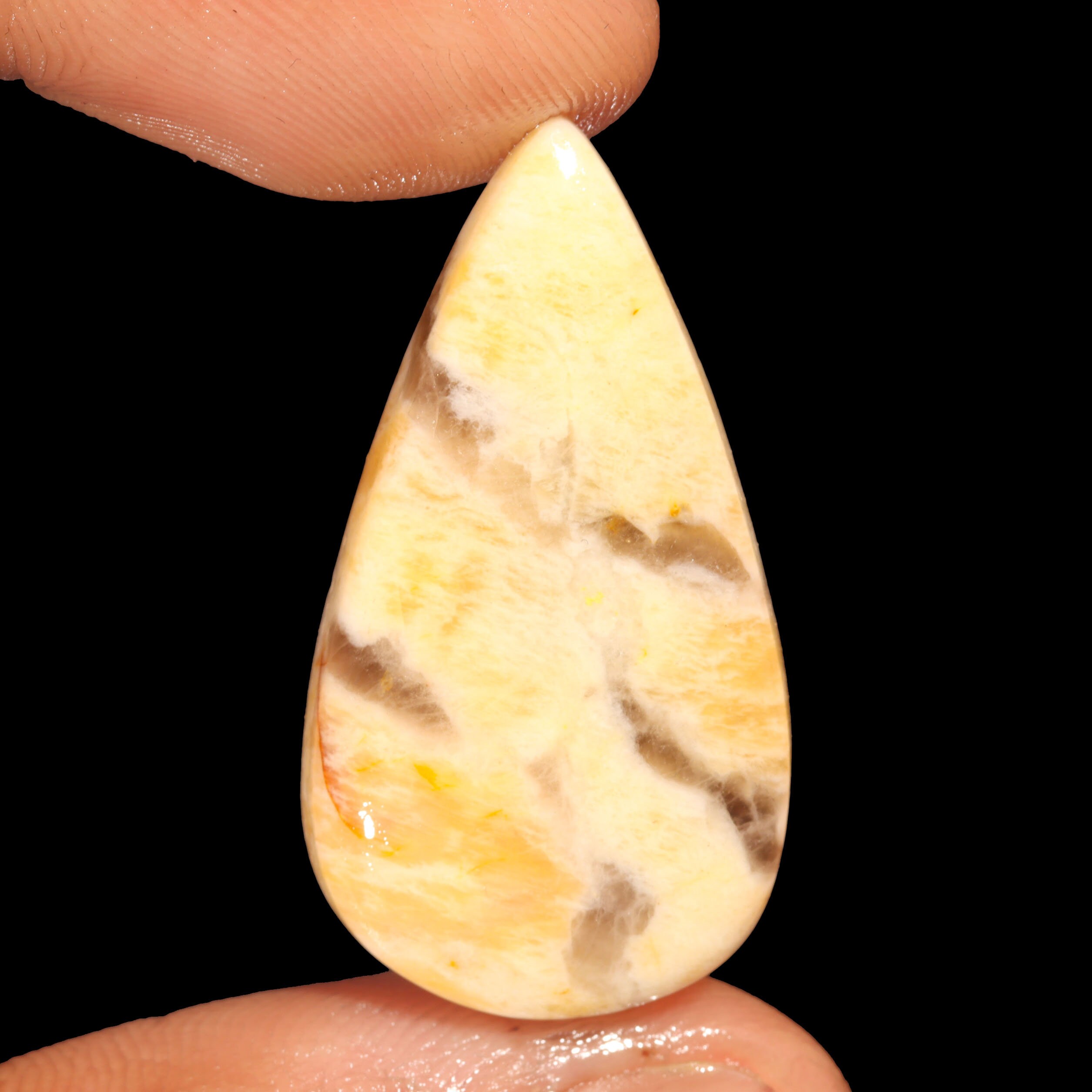 Beautiful Top Grade Quality 100% Natural Graphic Feldspar Egg Shape Cabochon Loose Gemstone For Making Jewelry 30 Ct 30X19X6 mm AA-14804
