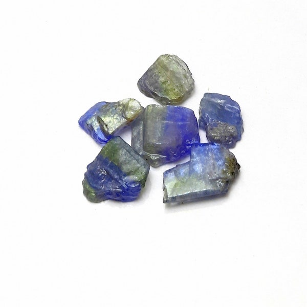 Natural Bio Tanzanite Rough Loose Gemstone, AAA++ Top Quality Tanzanite Gemstone, For making jewelry, 4x6 to 8x10 mm