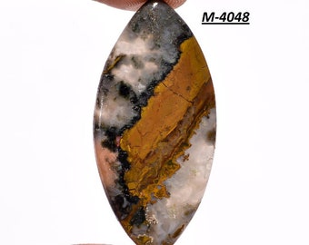 32 Ct. Natural Moss Agate Marquise  Shape 44x21x5 mm Smooth Loose Gemstone, Top Quality Agate Gemstone,For Jewelry, M-4048