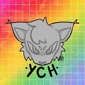 Custom Symetrical Headshot Simple Style Commission Icon