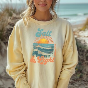 Christian Shirt Salt and Light Christian Sweatshirt Bible Verse Christian Apparel Christian Gift Jesus T-Shirt Religious Gifts Jesus is King