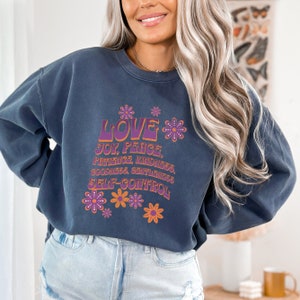 Christian Shirt Love Joy Peace Christian Sweatshirt Bible Verse Christian Apparel Christian Gift Jesus T-Shirt Religious Gifts Jesus is King